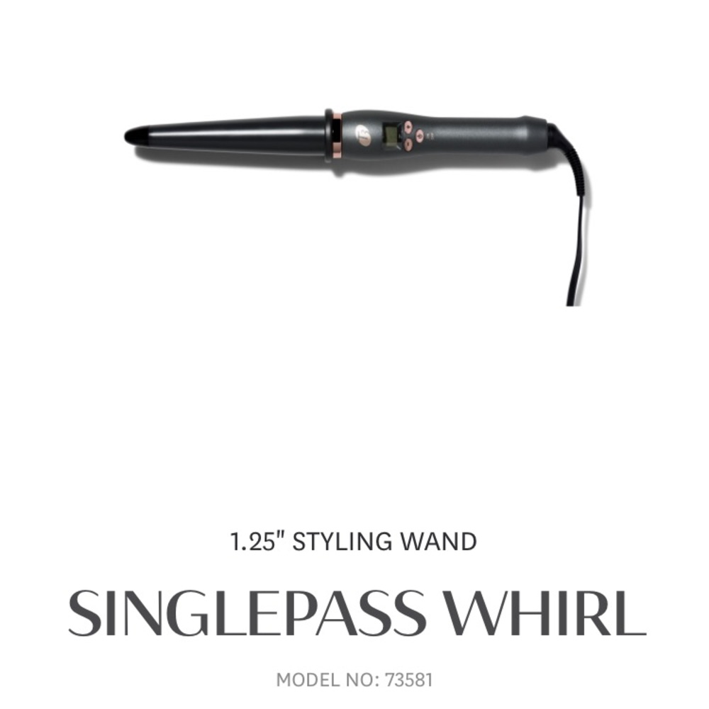 T3 1.25” Singlepass Whirl Styling Wand